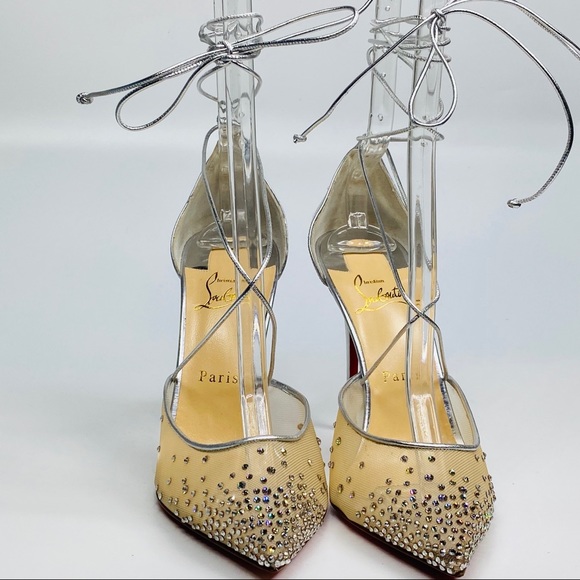 CHRISTIAN LOUBOUTIN MAIA LABELLA 100 MM SPECCHIO - Picture 1 of 8